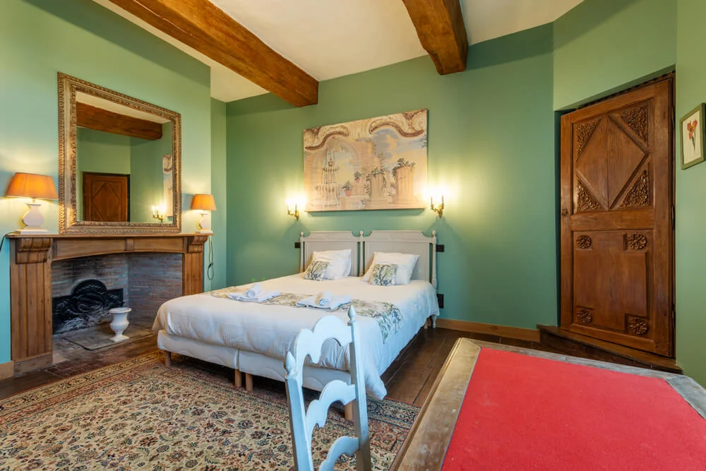 Chambre Jardin - Château de Marigny - Organisation évènements, Mariage, Séminaire