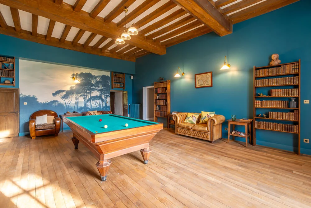 Salle de billard - Château de Marigny - Organisation évènements, Mariage, Séminaire