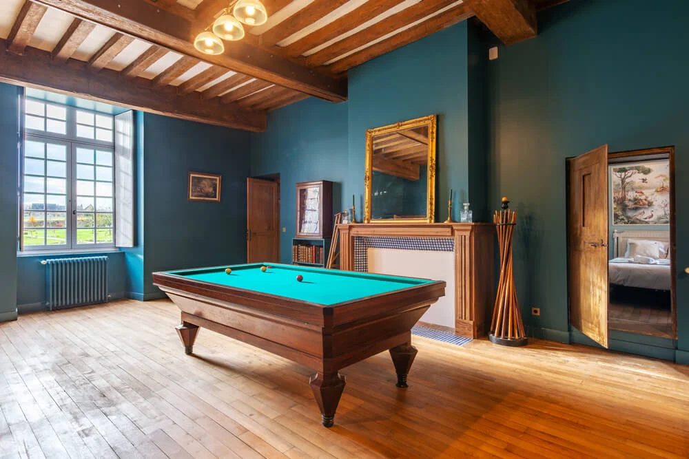 Salle de billard - Château de Marigny - Organisation évènements, Mariage, Séminaire